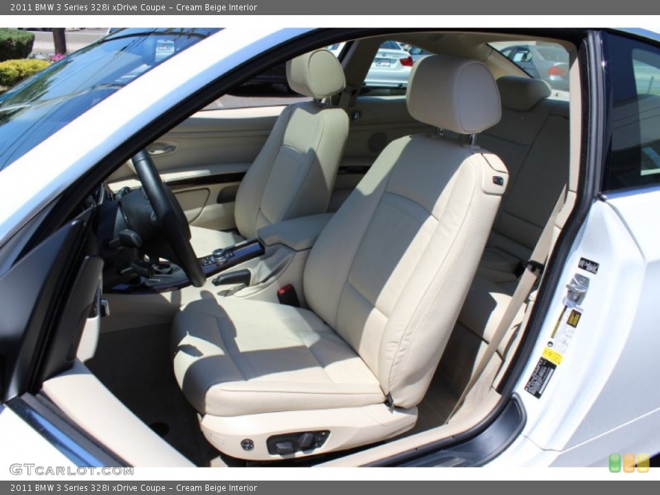 Cream Beige Interior Photo for the 2011 BMW 3 Series 328i xDrive Coupe #52151658