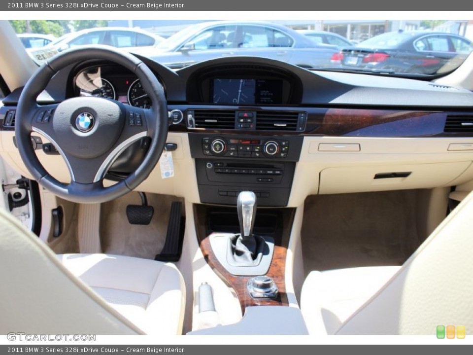 Cream Beige Interior Dashboard for the 2011 BMW 3 Series 328i xDrive Coupe #52151700