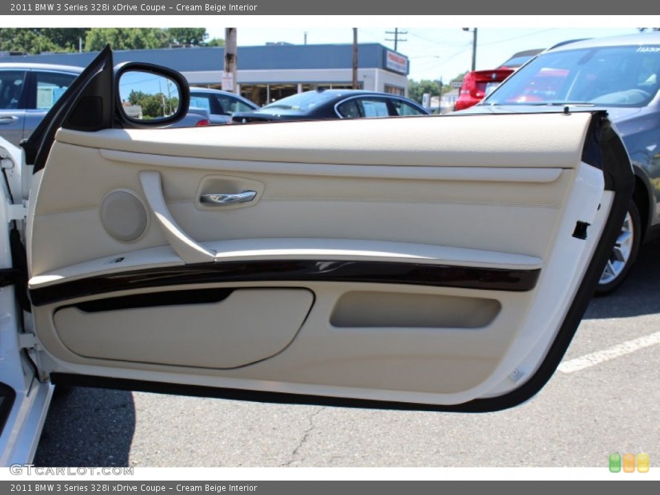 Cream Beige Interior Door Panel for the 2011 BMW 3 Series 328i xDrive Coupe #52151811