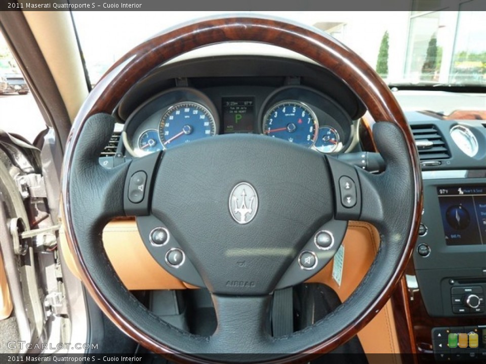 Cuoio Interior Steering Wheel for the 2011 Maserati Quattroporte S #52152906