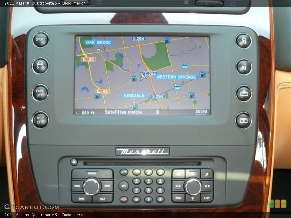 Cuoio Interior Navigation for the 2011 Maserati Quattroporte S #52152921