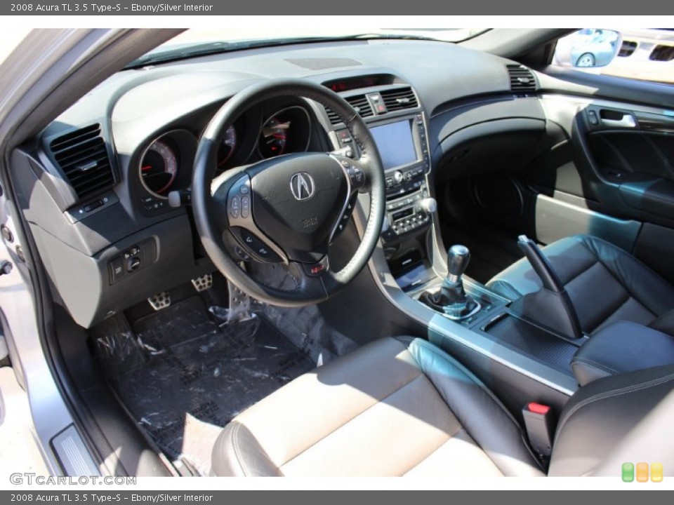 Ebony/Silver Interior Prime Interior for the 2008 Acura TL 3.5 Type-S #52154163