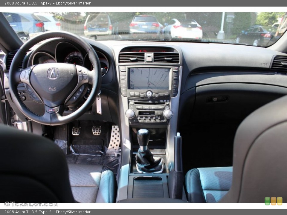 Ebony/Silver Interior Dashboard for the 2008 Acura TL 3.5 Type-S #52154220