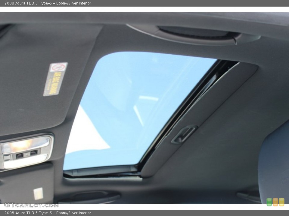 Ebony/Silver Interior Sunroof for the 2008 Acura TL 3.5 Type-S #52154319