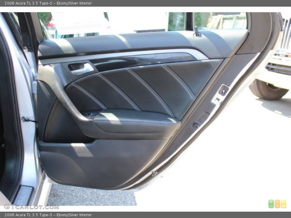 Ebony/Silver Interior Door Panel for the 2008 Acura TL 3.5 Type-S #52154364