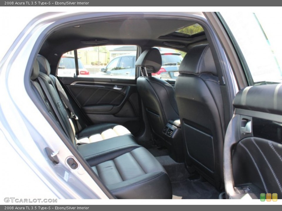 Ebony/Silver Interior Photo for the 2008 Acura TL 3.5 Type-S #52154385