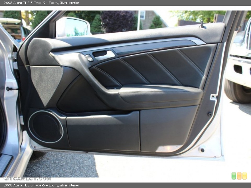 Ebony/Silver Interior Door Panel for the 2008 Acura TL 3.5 Type-S #52154430