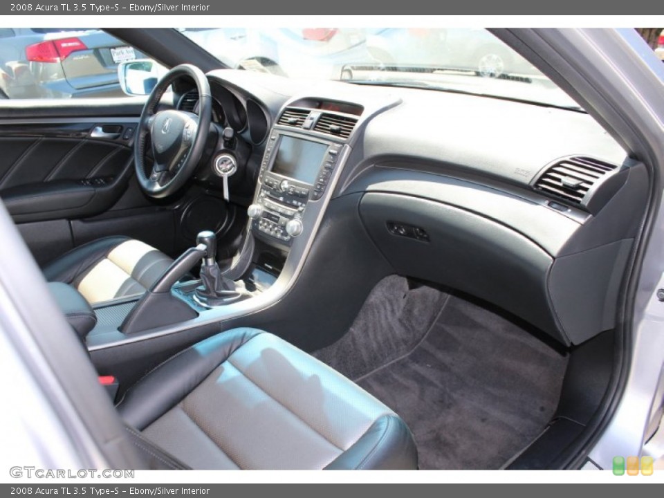 Ebony/Silver Interior Dashboard for the 2008 Acura TL 3.5 Type-S #52154445