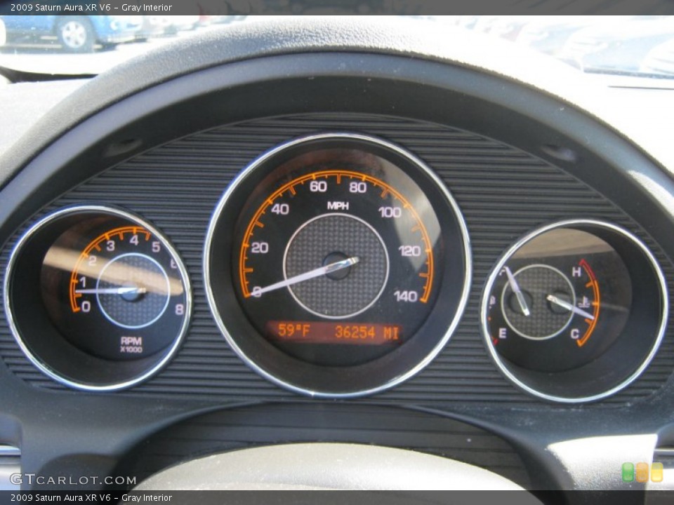 Gray Interior Gauges for the 2009 Saturn Aura XR V6 #52155180