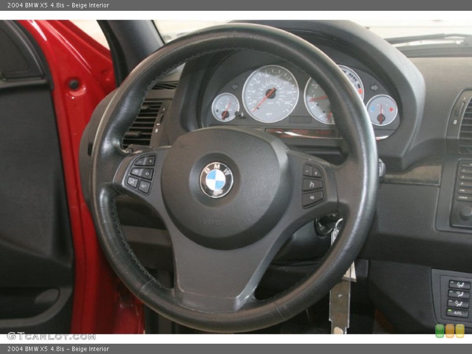 Beige Interior Steering Wheel for the 2004 BMW X5 4.8is #52155678