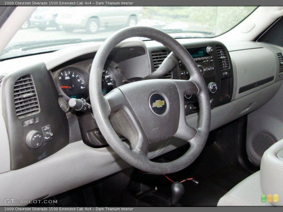 Dark Titanium Interior Dashboard for the 2009 Chevrolet Silverado 1500 Extended Cab 4x4 #52155702