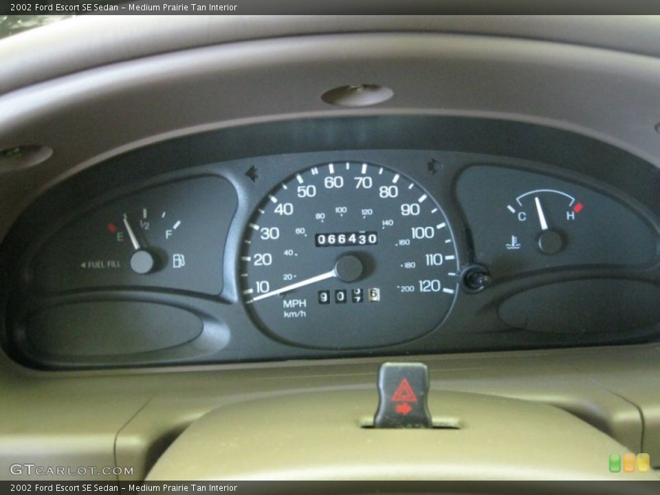 Medium Prairie Tan Interior Gauges for the 2002 Ford Escort SE Sedan #52156092