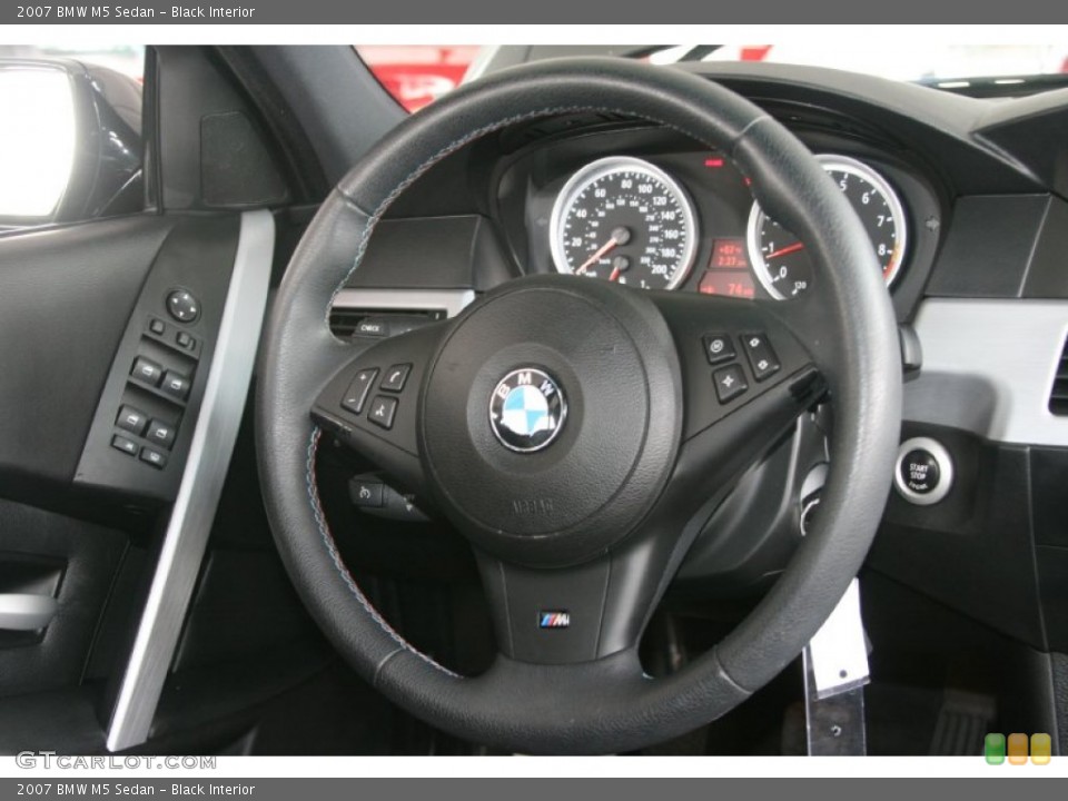 Black Interior Steering Wheel for the 2007 BMW M5 Sedan #52156620