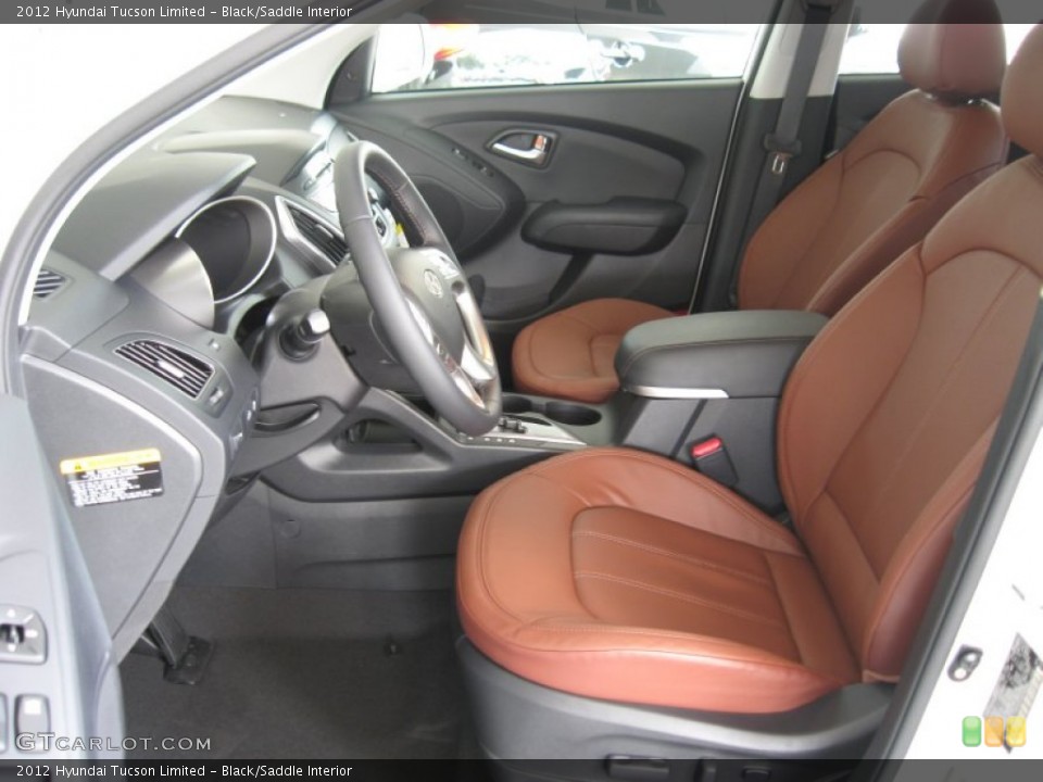 Black/Saddle Interior Photo for the 2012 Hyundai Tucson Limited #52156800