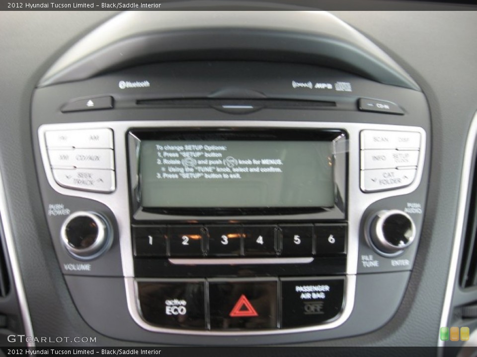 Black/Saddle Interior Controls for the 2012 Hyundai Tucson Limited #52156959