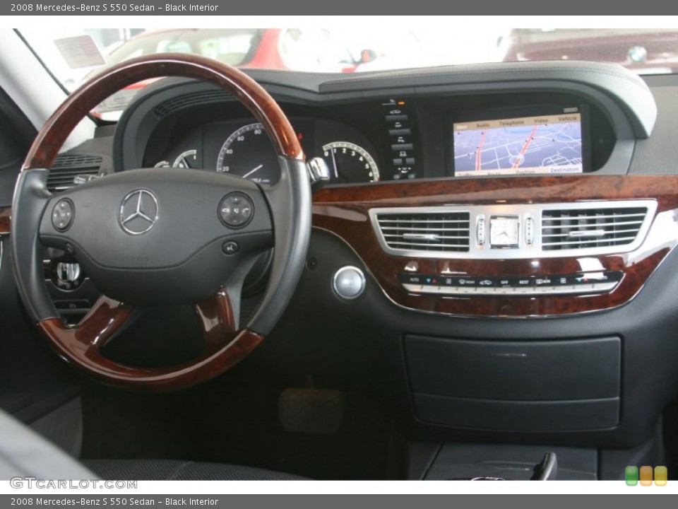 Black Interior Dashboard for the 2008 Mercedes-Benz S 550 Sedan #52157292