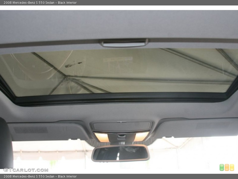 Black Interior Sunroof for the 2008 Mercedes-Benz S 550 Sedan #52157307
