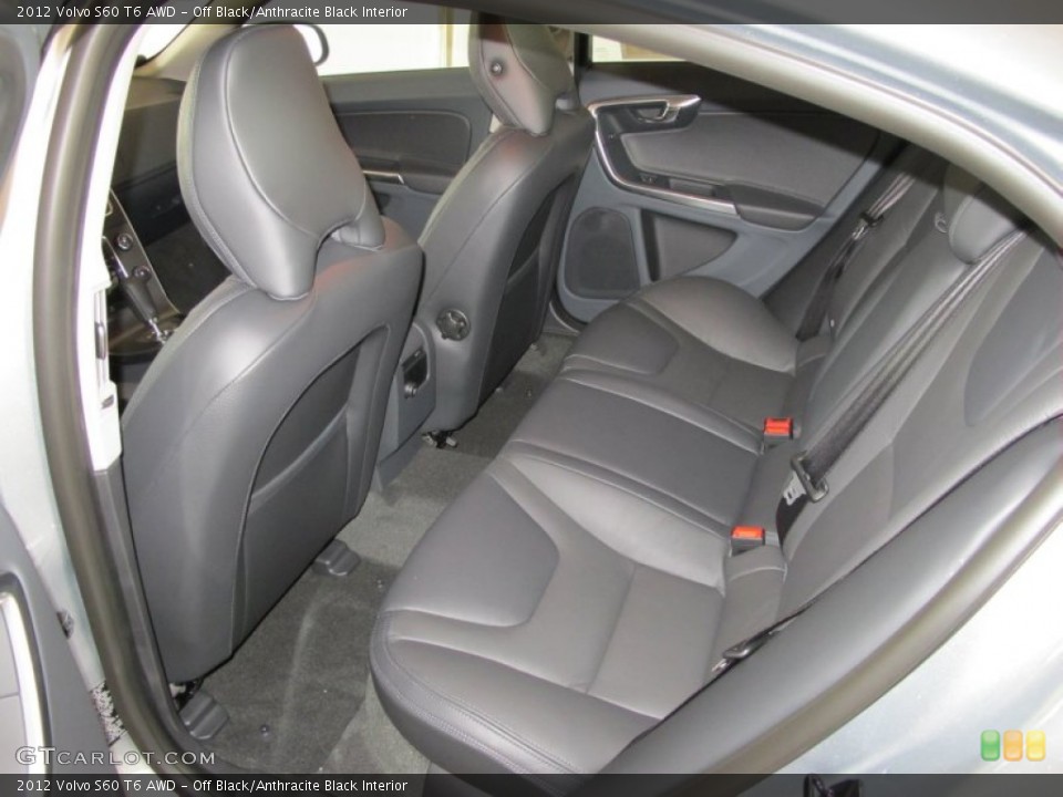 Off Black/Anthracite Black Interior Photo for the 2012 Volvo S60 T6 AWD #52160848