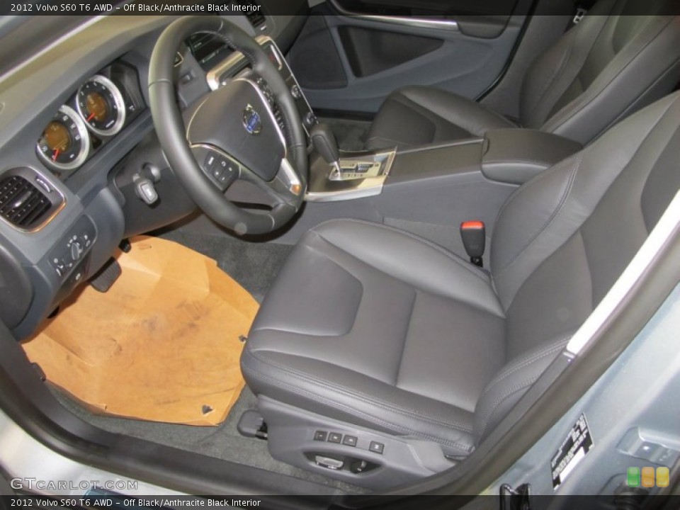 Off Black/Anthracite Black Interior Photo for the 2012 Volvo S60 T6 AWD #52160881