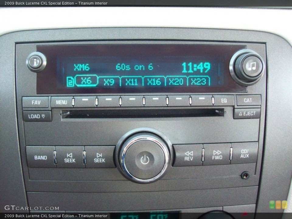 Titanium Interior Controls for the 2009 Buick Lucerne CXL Special Edition #52161247