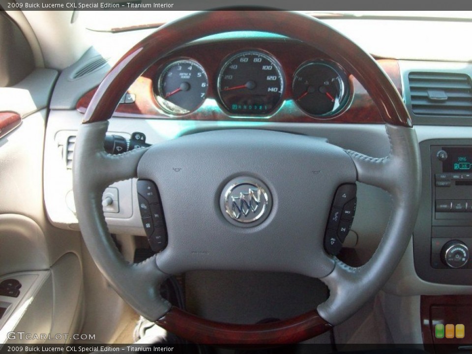 Titanium Interior Steering Wheel for the 2009 Buick Lucerne CXL Special Edition #52161607