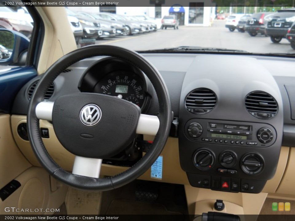 Cream Beige Interior Dashboard for the 2002 Volkswagen New Beetle GLS Coupe #52163518