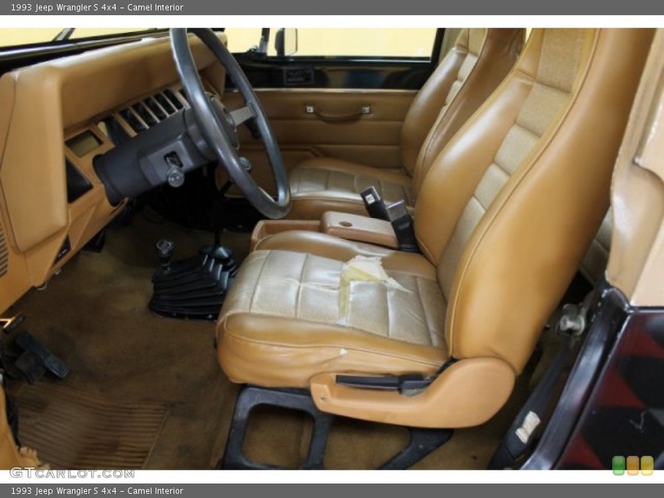 Camel Interior Photo for the 1993 Jeep Wrangler S 4x4 #52163902