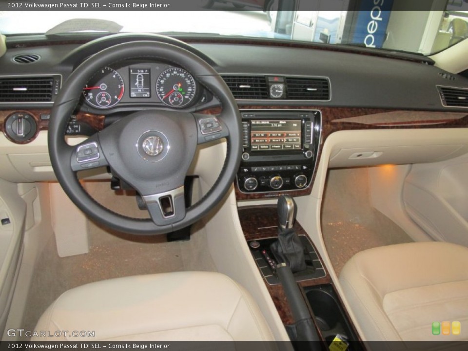 Cornsilk Beige Interior Photo for the 2012 Volkswagen Passat TDI SEL #52165099