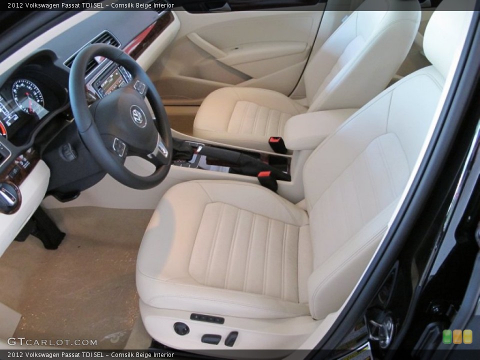 Cornsilk Beige Interior Photo for the 2012 Volkswagen Passat TDI SEL #52165117