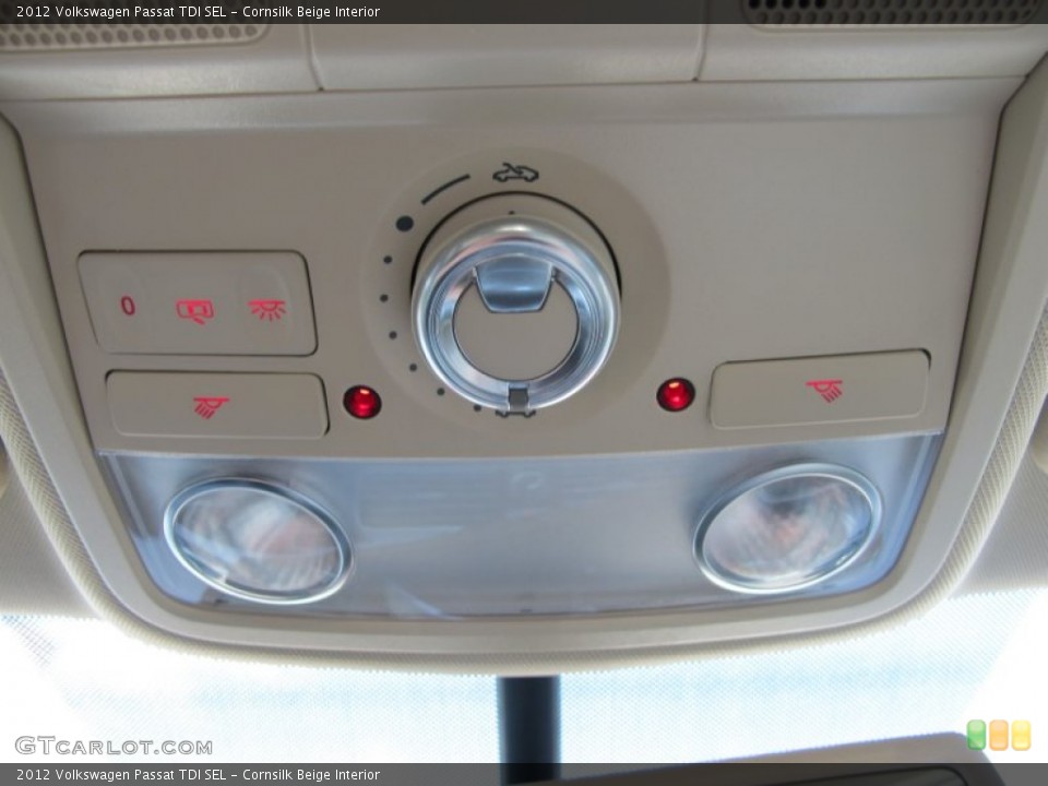 Cornsilk Beige Interior Controls for the 2012 Volkswagen Passat TDI SEL #52165237