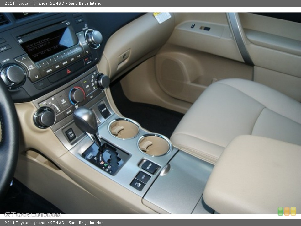Sand Beige Interior Transmission for the 2011 Toyota Highlander SE 4WD #52167559