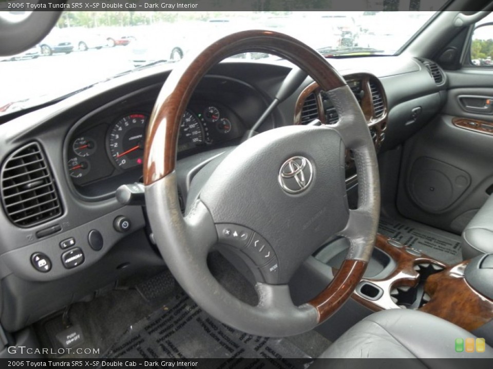 Dark Gray Interior Steering Wheel for the 2006 Toyota Tundra SR5 X-SP Double Cab #52169197