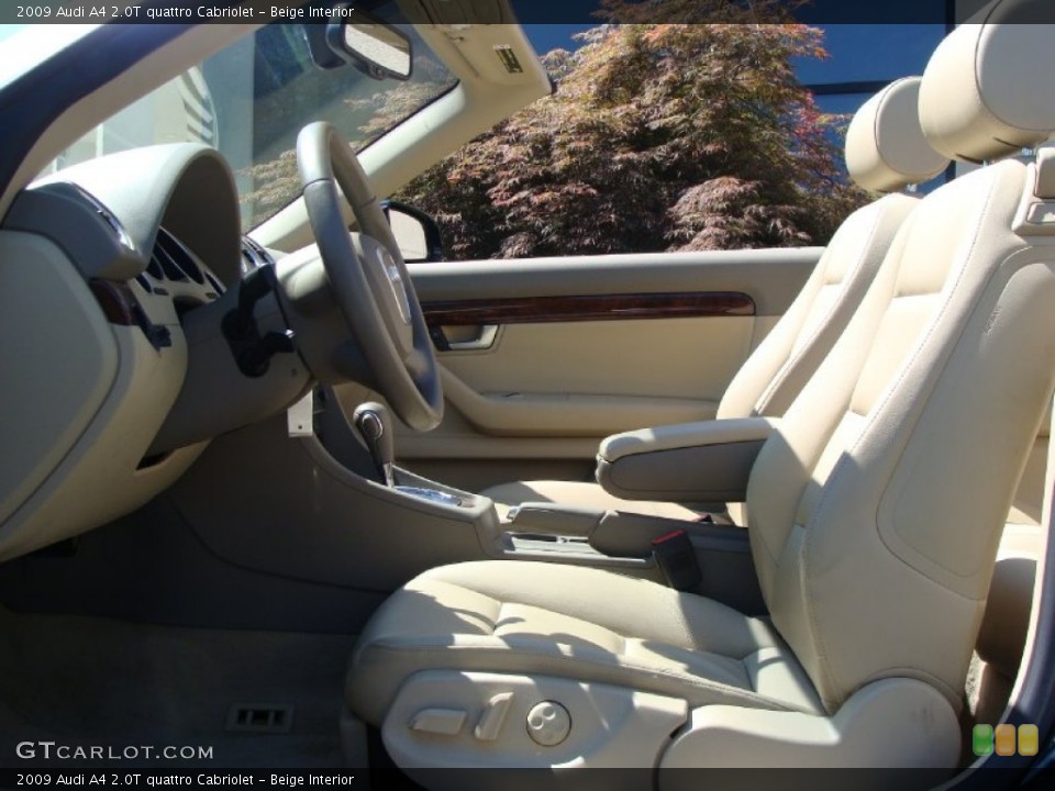 Beige Interior Photo for the 2009 Audi A4 2.0T quattro Cabriolet #52175272