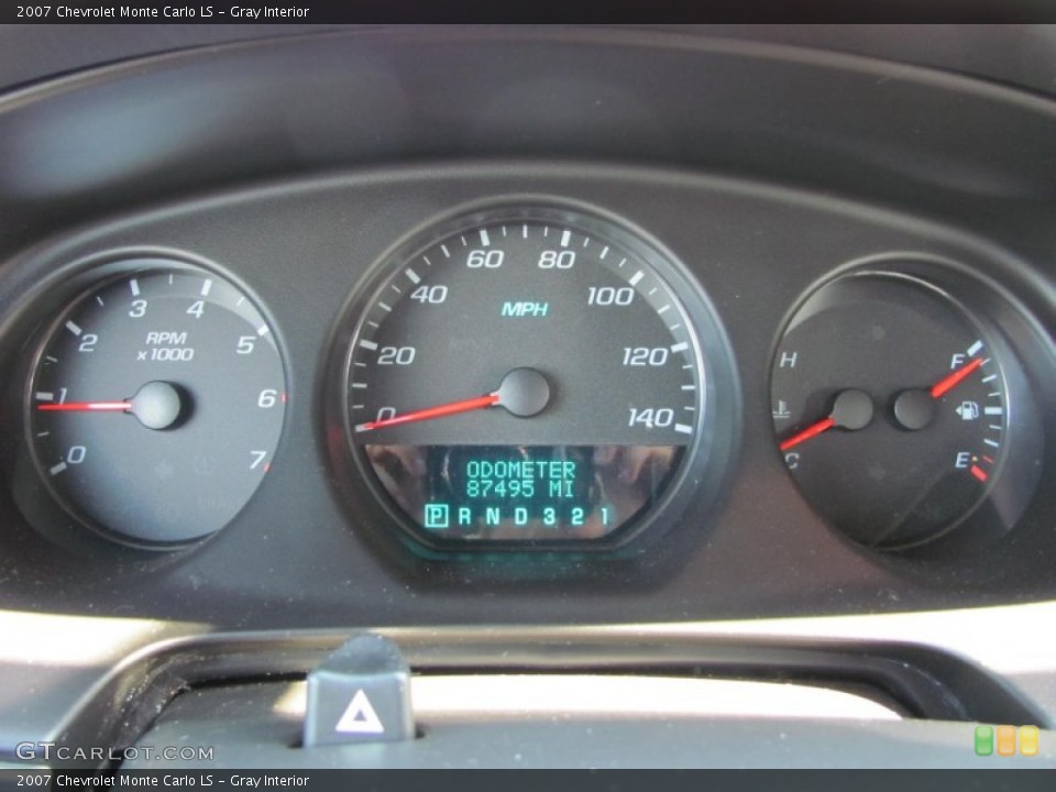 Gray Interior Gauges for the 2007 Chevrolet Monte Carlo LS #52175455