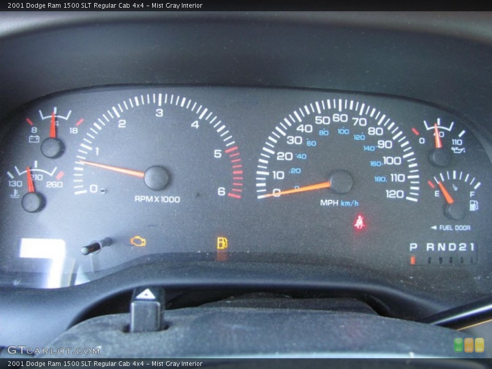 Mist Gray Interior Gauges for the 2001 Dodge Ram 1500 SLT Regular Cab 4x4 #52175977