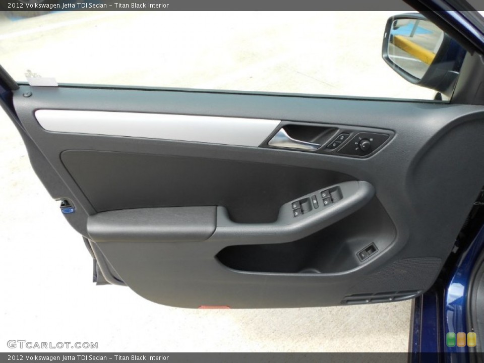 Titan Black Interior Door Panel for the 2012 Volkswagen Jetta TDI Sedan #52177453