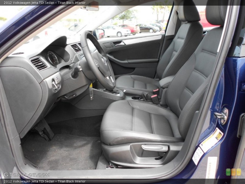 Titan Black Interior Photo for the 2012 Volkswagen Jetta TDI Sedan #52177468