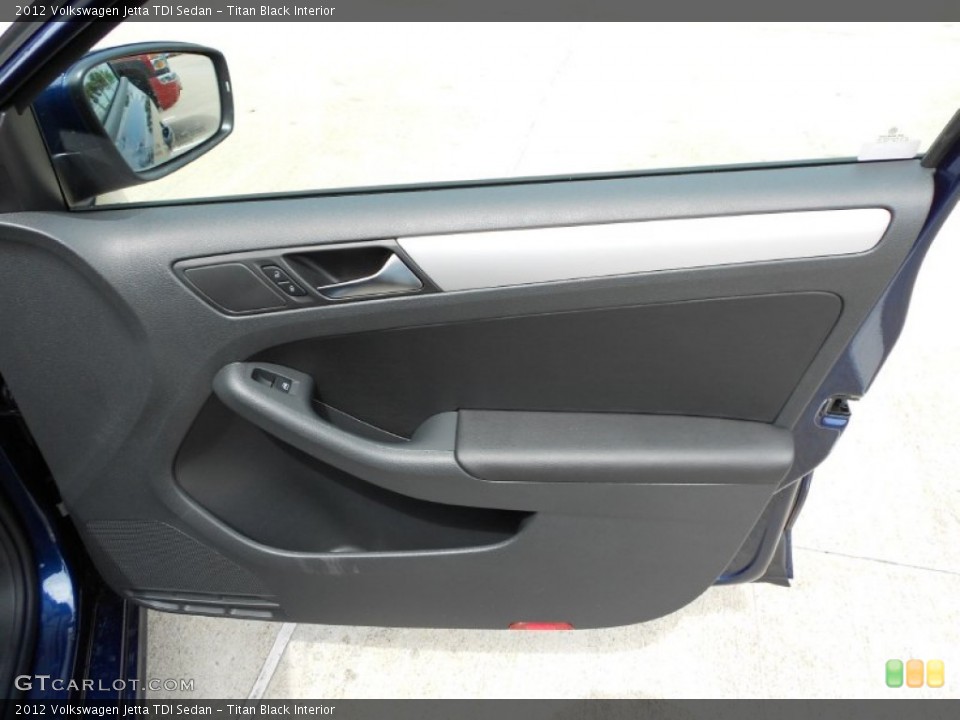 Titan Black Interior Door Panel for the 2012 Volkswagen Jetta TDI Sedan #52177480