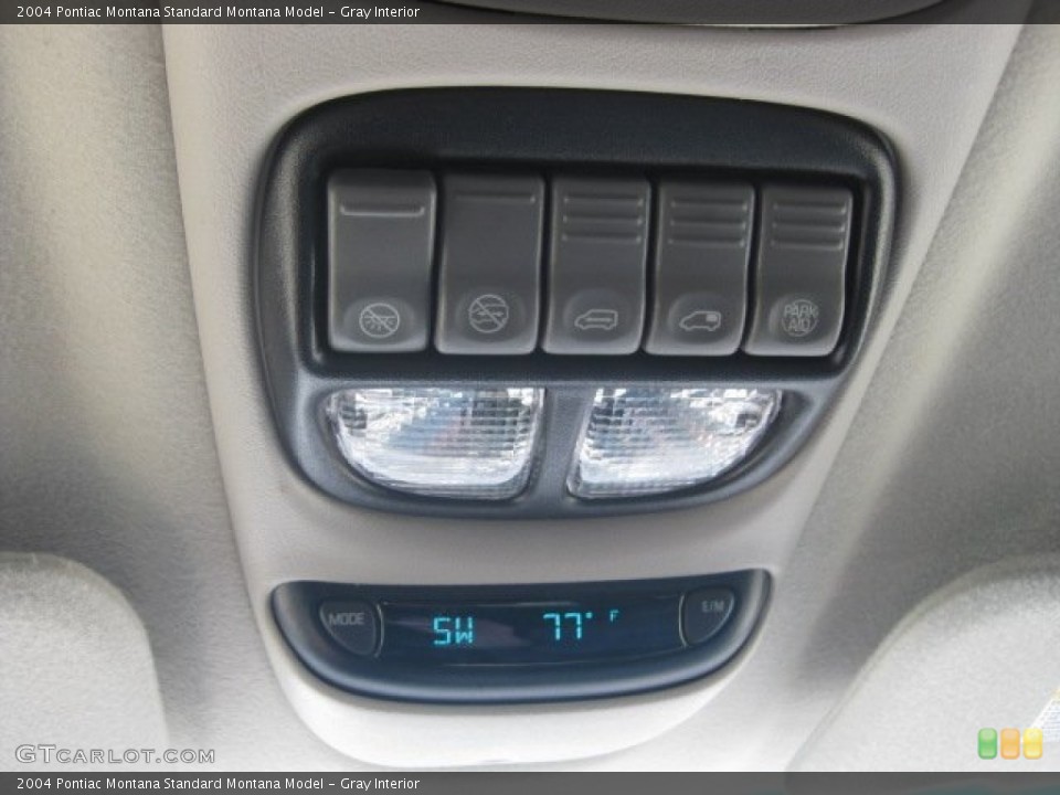 Gray Interior Controls for the 2004 Pontiac Montana  #52178398