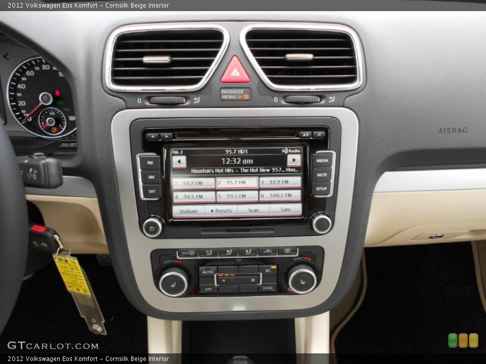Cornsilk Beige Interior Controls for the 2012 Volkswagen Eos Komfort #52178863