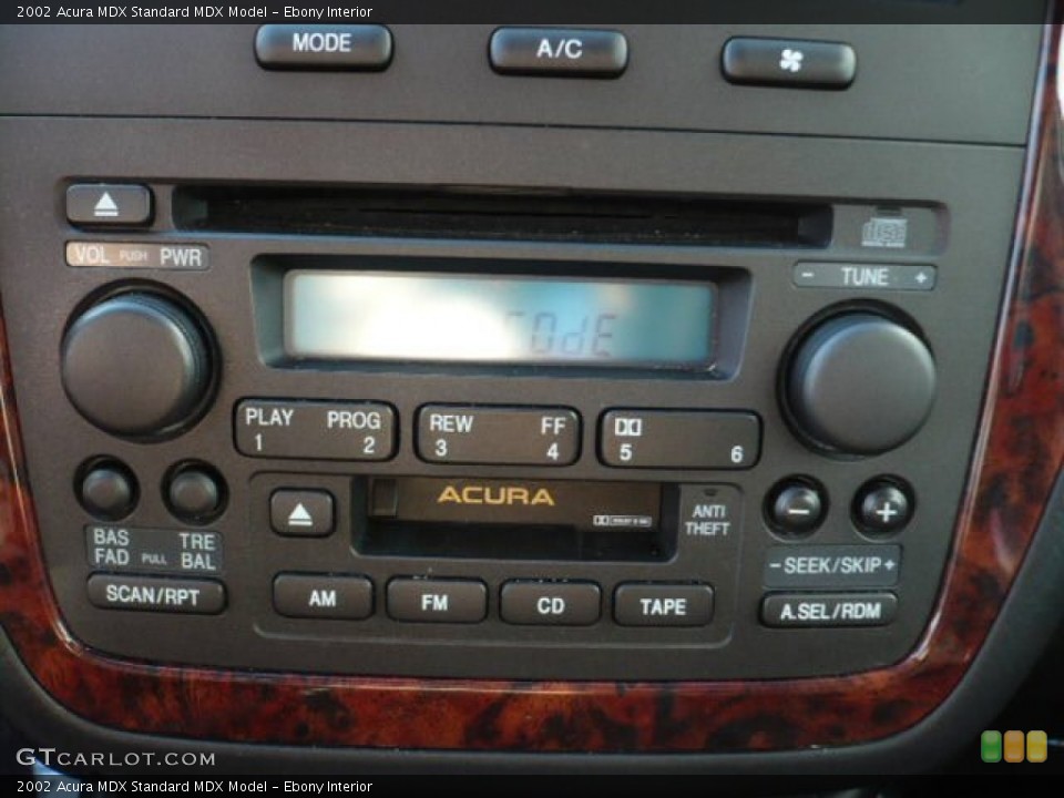 Ebony Interior Controls for the 2002 Acura MDX  #52180021