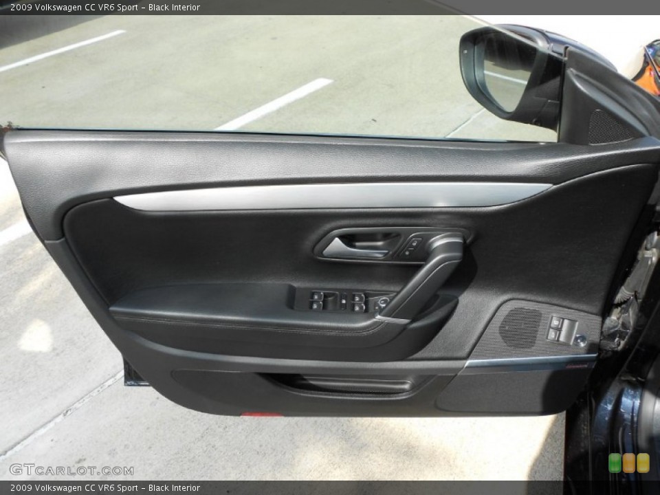 Black Interior Door Panel for the 2009 Volkswagen CC VR6 Sport #52180594