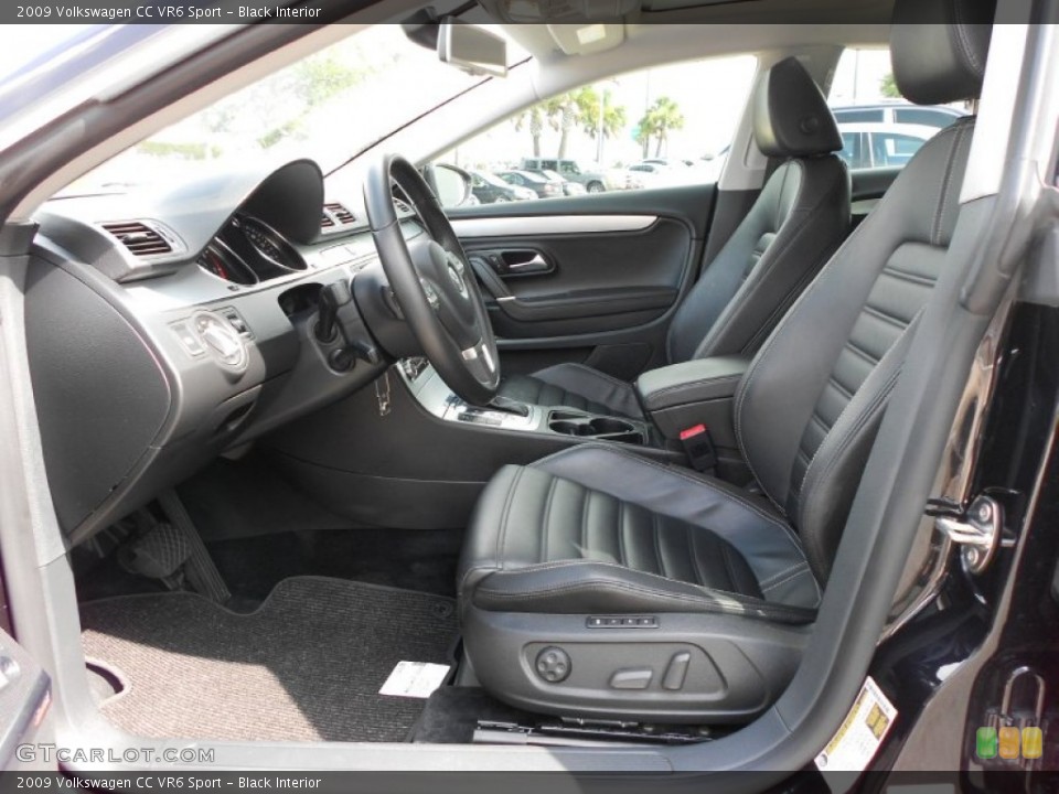 Black Interior Photo for the 2009 Volkswagen CC VR6 Sport #52180609