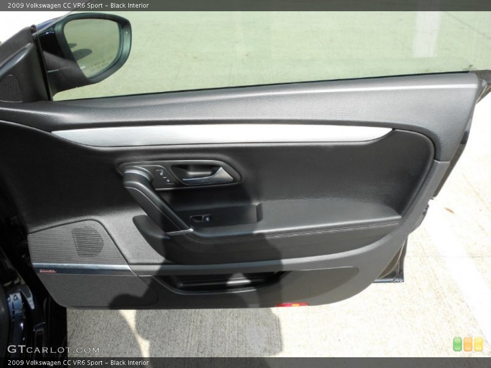 Black Interior Door Panel for the 2009 Volkswagen CC VR6 Sport #52180645