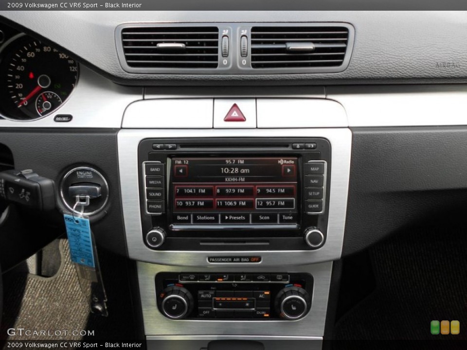 Black Interior Controls for the 2009 Volkswagen CC VR6 Sport #52180741