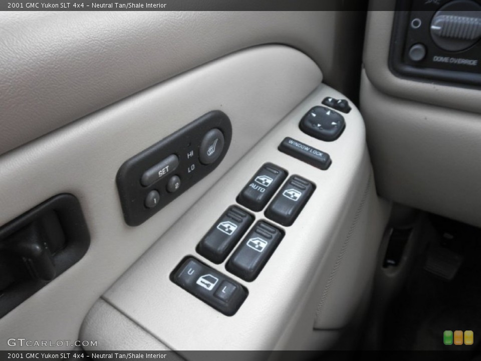 Neutral Tan/Shale Interior Controls for the 2001 GMC Yukon SLT 4x4 #52181047