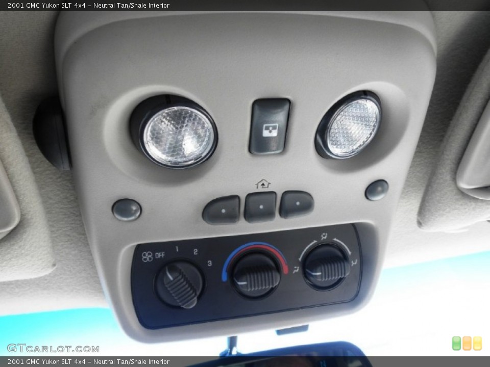 Neutral Tan/Shale Interior Controls for the 2001 GMC Yukon SLT 4x4 #52181062