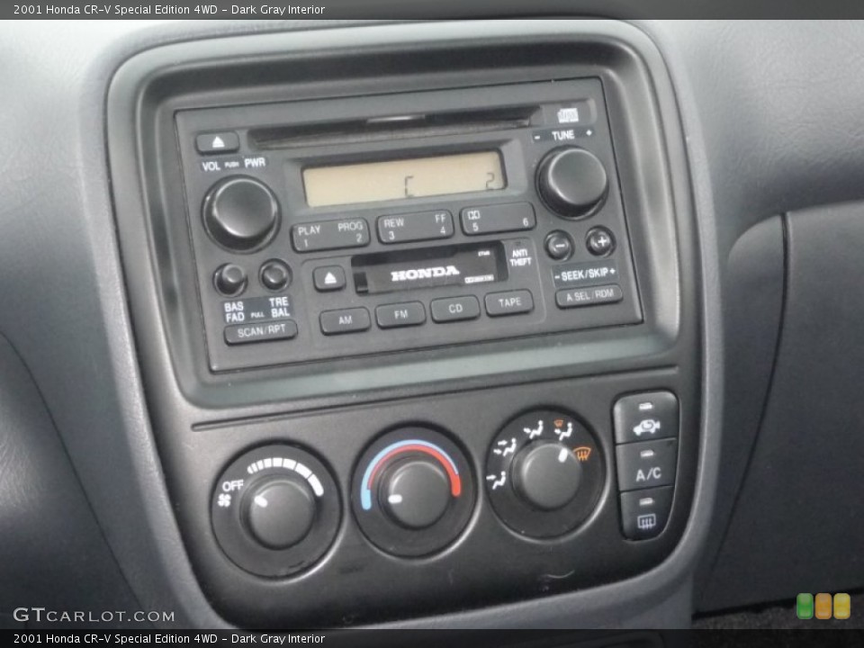 Dark Gray Interior Controls for the 2001 Honda CR-V Special Edition 4WD #52181239