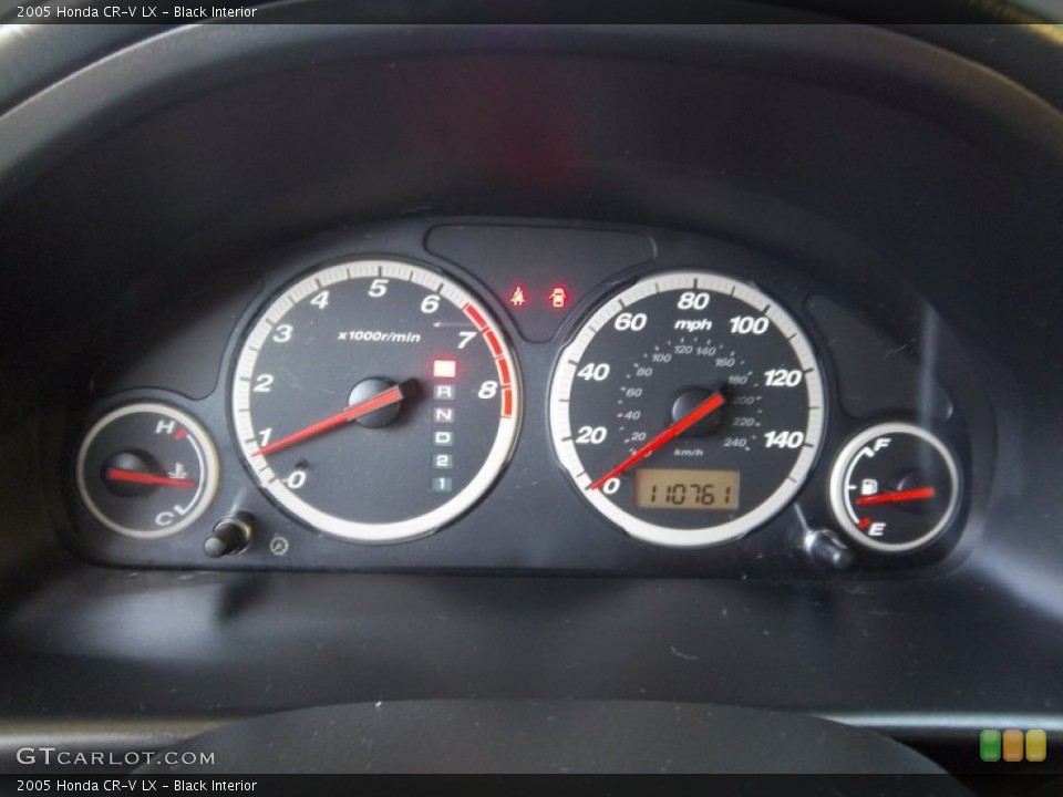 Black Interior Gauges for the 2005 Honda CR-V LX #52182838