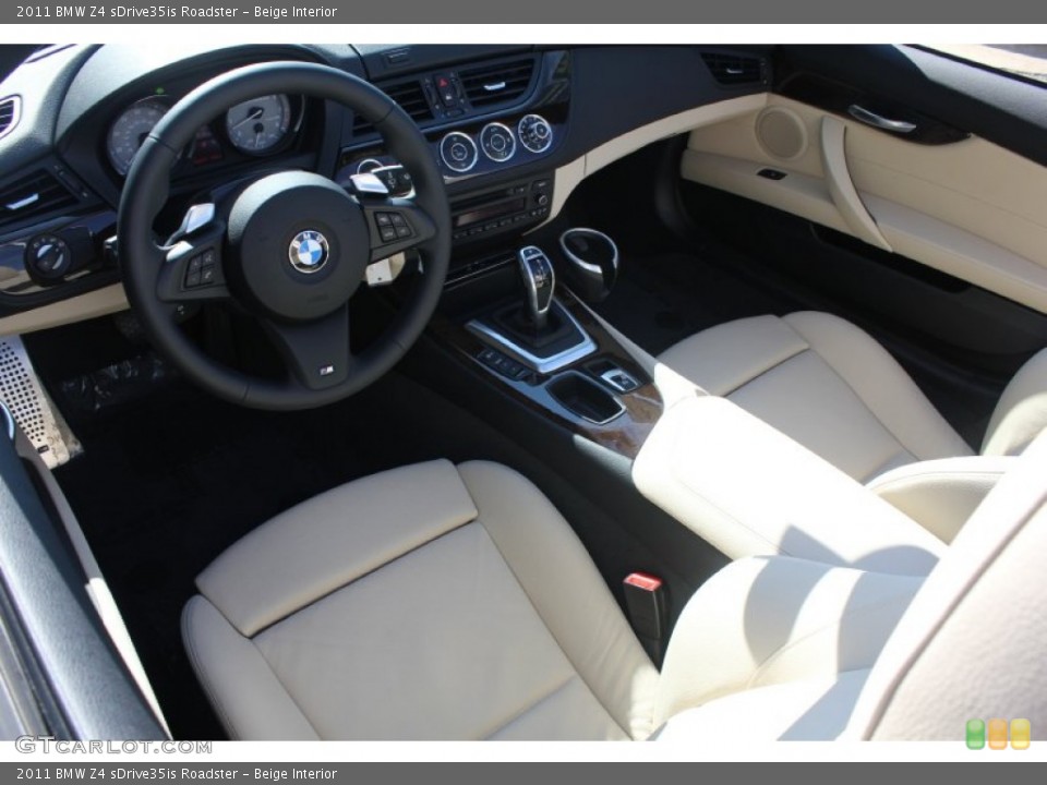 Beige Interior Prime Interior for the 2011 BMW Z4 sDrive35is Roadster #52182889